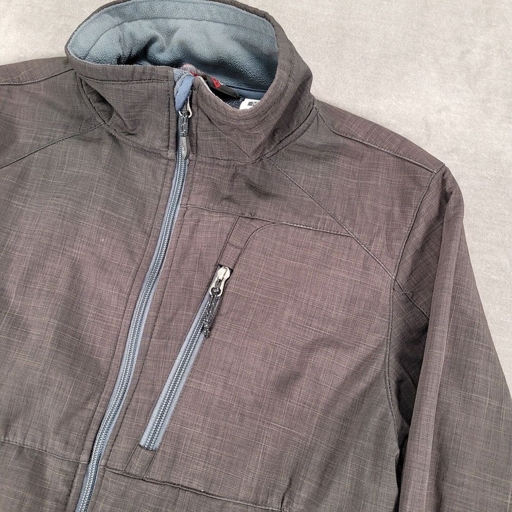 Black Diamond Full Zip Mock Neck Jacket Fleece Lined Black Mens Size Medium - Picture 3 of 10